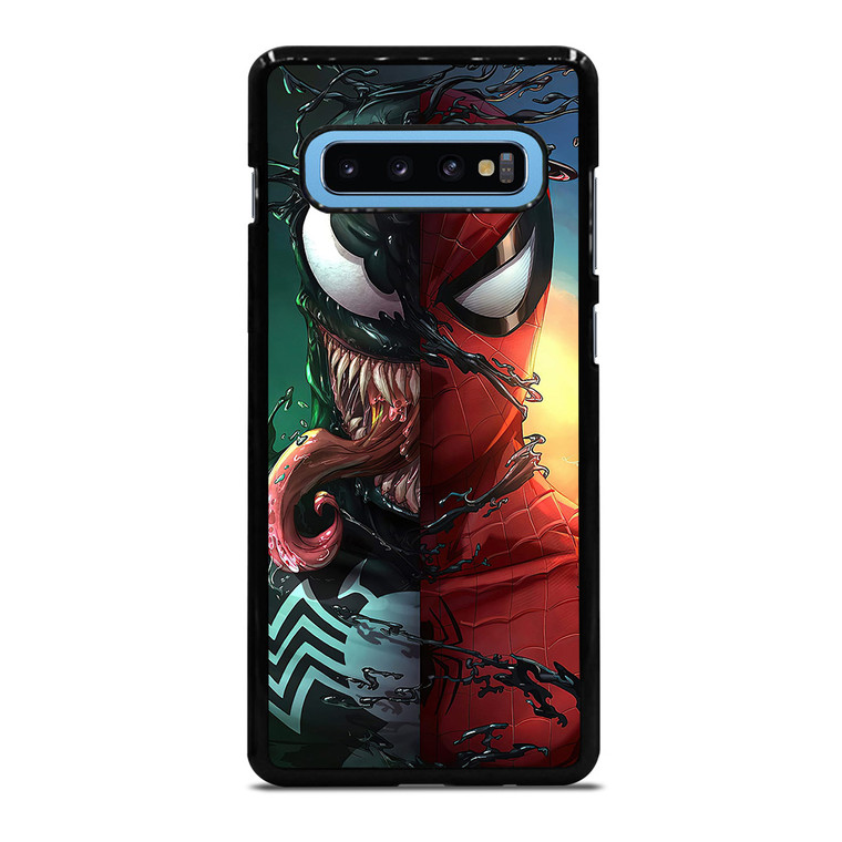 VENOM V SPIDERMAN FACE SUPERHERO MARVEL COMICS Samsung Galaxy S10 Plus Case Cover