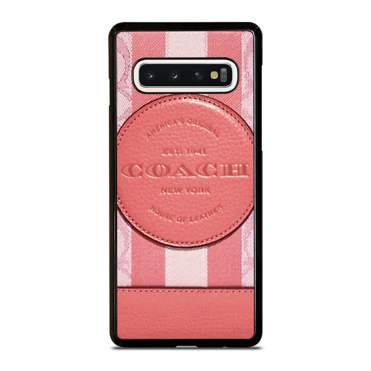 COACH NEW YORK LOGO PINK WALLET Samsung Galaxy S10 Case Cover