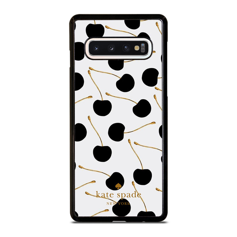 KATE SPADE NEW YORK LOGO BLACK CHERRIES Samsung Galaxy S10 Case Cover