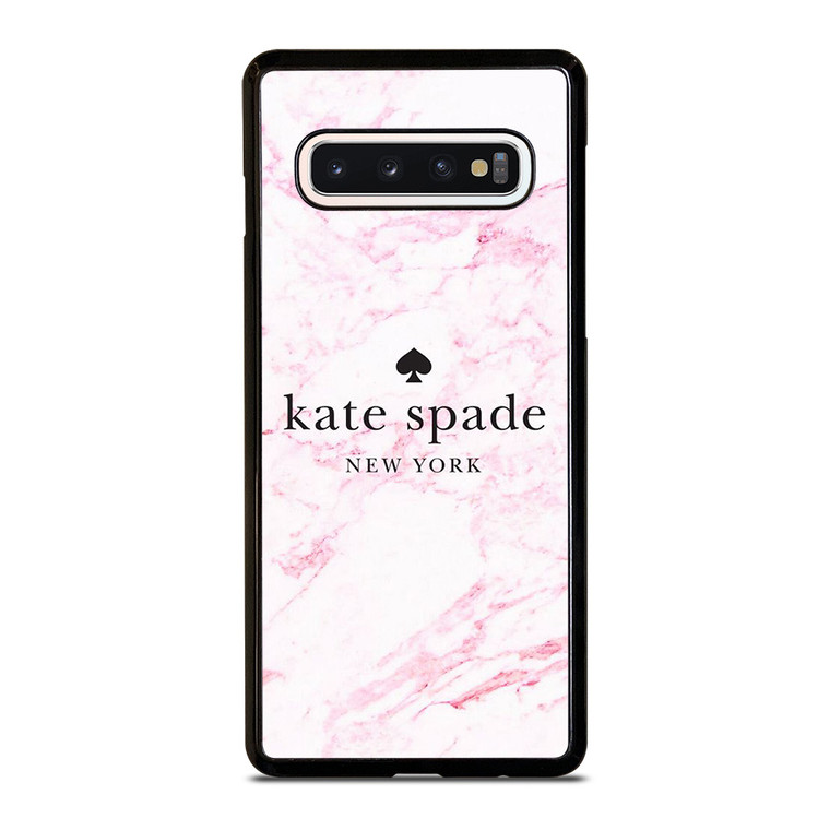 KATE SPADE NEW YORK LOGO PINK MARBLES Samsung Galaxy S10 Case Cover