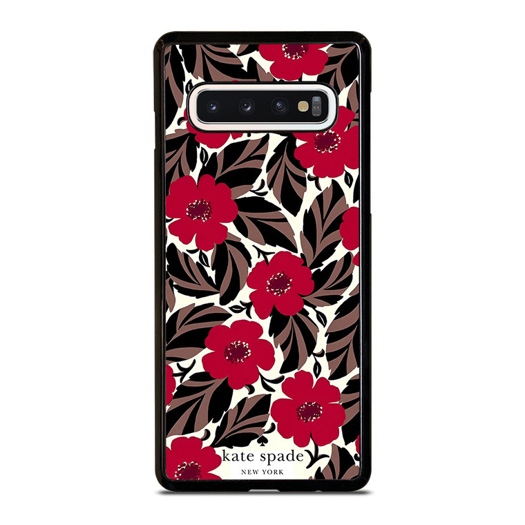 KATE SPADE NEW YORK LOGO RED ROSES Samsung Galaxy S10 Case Cover