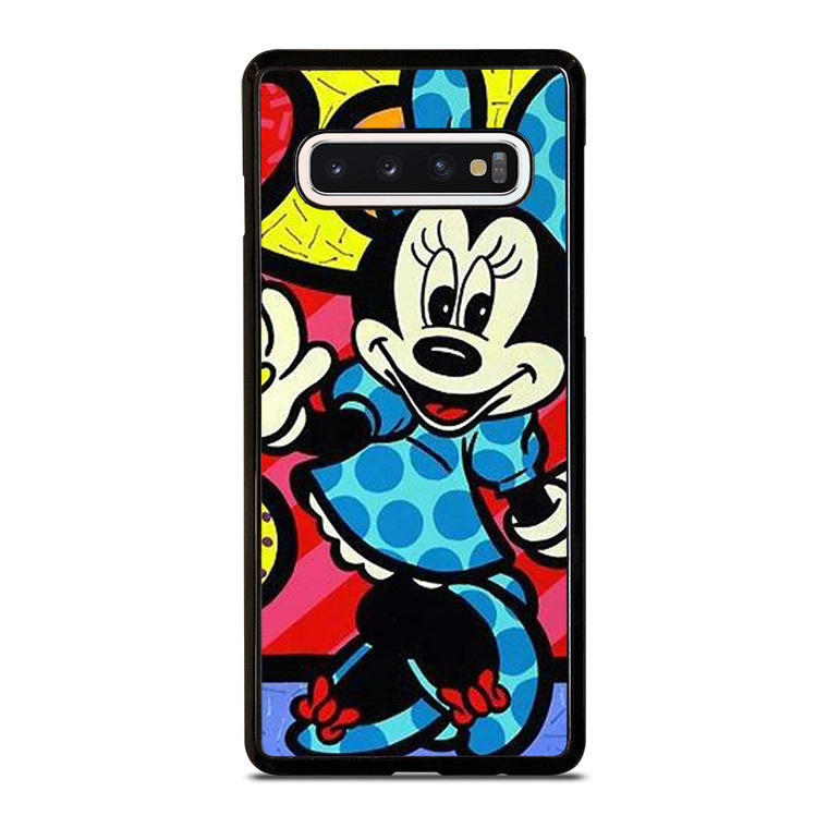 MINNIE MOUSE ROMERO BRITTO ART Samsung Galaxy S10 Case Cover MINNIE MOUSE ROMERO BRITTO ART Samsung Galaxy S10 Case Cover