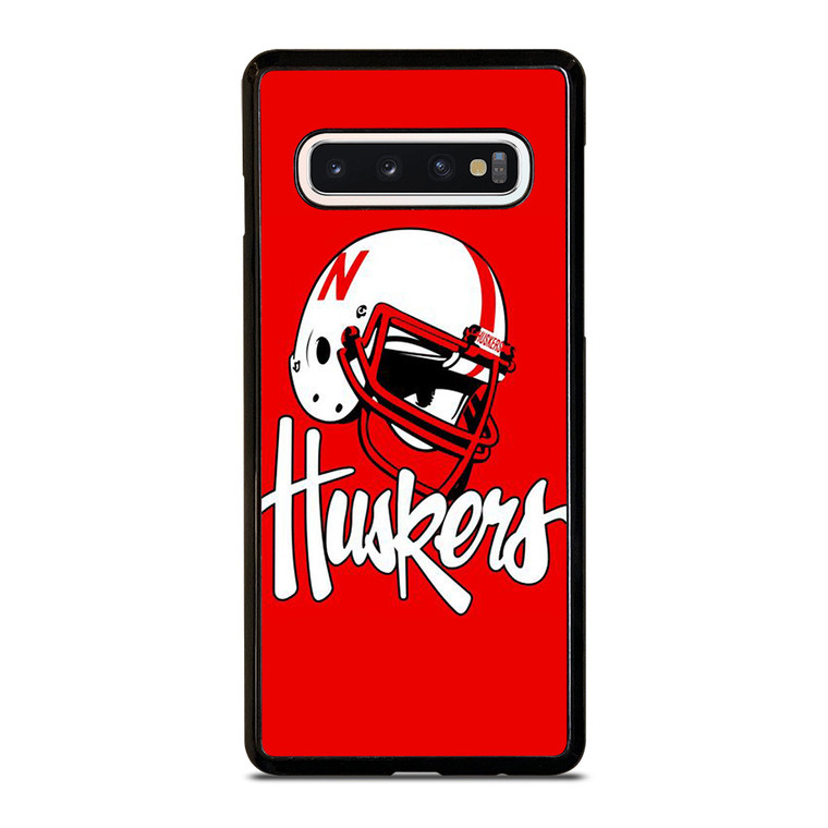 NEBRASKA HUSKERS LOGO UNIVERSITY FOOTBALL ICON Samsung Galaxy S10 Case Cover