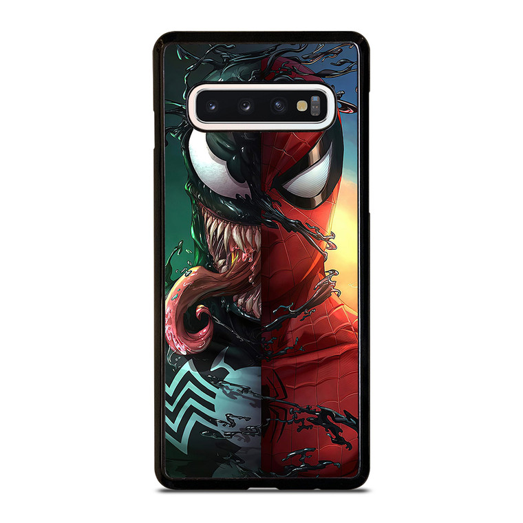 VENOM V SPIDERMAN FACE SUPERHERO MARVEL COMICS Samsung Galaxy S10 Case Cover