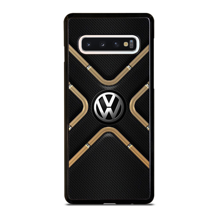 VOLKSWAGEN VW LOGO CARBON ICON Samsung Galaxy S10 Case Cover