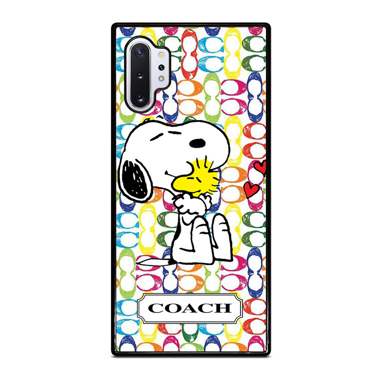 COACH NEW YORK LOGO SNOOPY THE PEANUTS Samsung Galaxy Note 10 Plus Case Cover