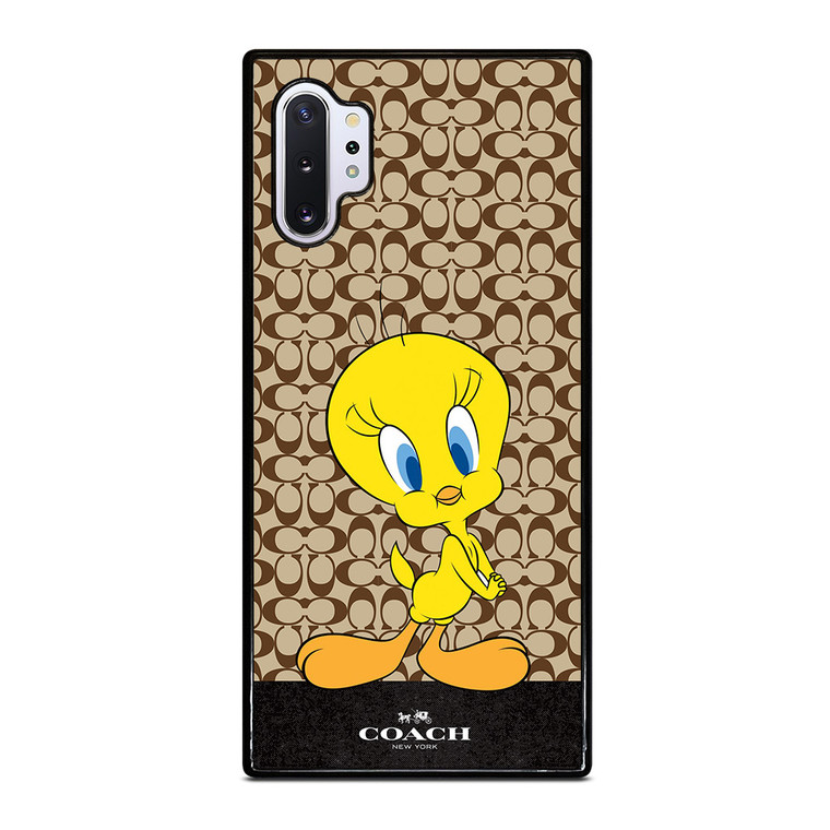 COACH NEW YORK LOGO TWEETY BIRD Samsung Galaxy Note 10 Plus Case Cover