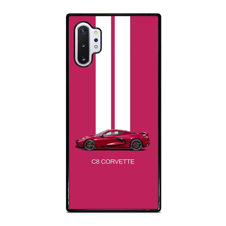 CORVETTE CAR C8 PINK Samsung Galaxy Note 10 Plus Case Cover