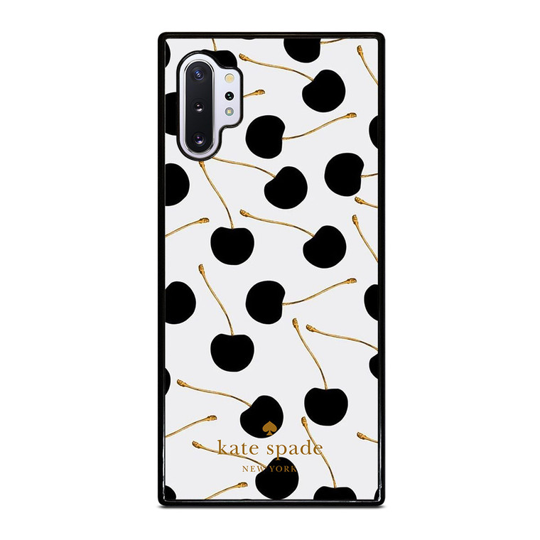 KATE SPADE NEW YORK LOGO BLACK CHERRIES Samsung Galaxy Note 10 Plus Case Cover