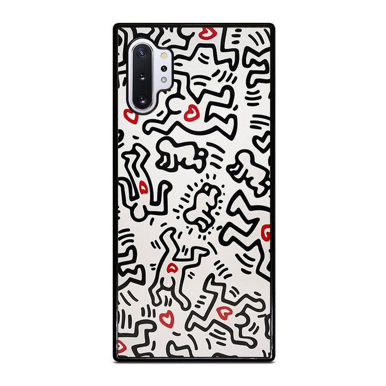 KEITH HARING ART HEART FIGURES Samsung Galaxy Note 10 Plus Case Cover