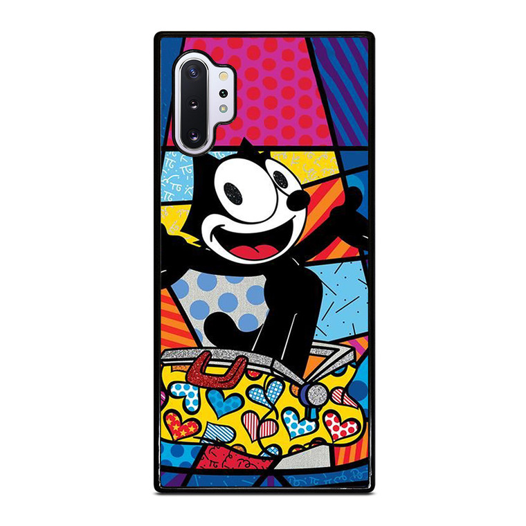 ROMERO BRITTO FELIX THE CAT ART Samsung Galaxy Note 10 Plus Case Cover