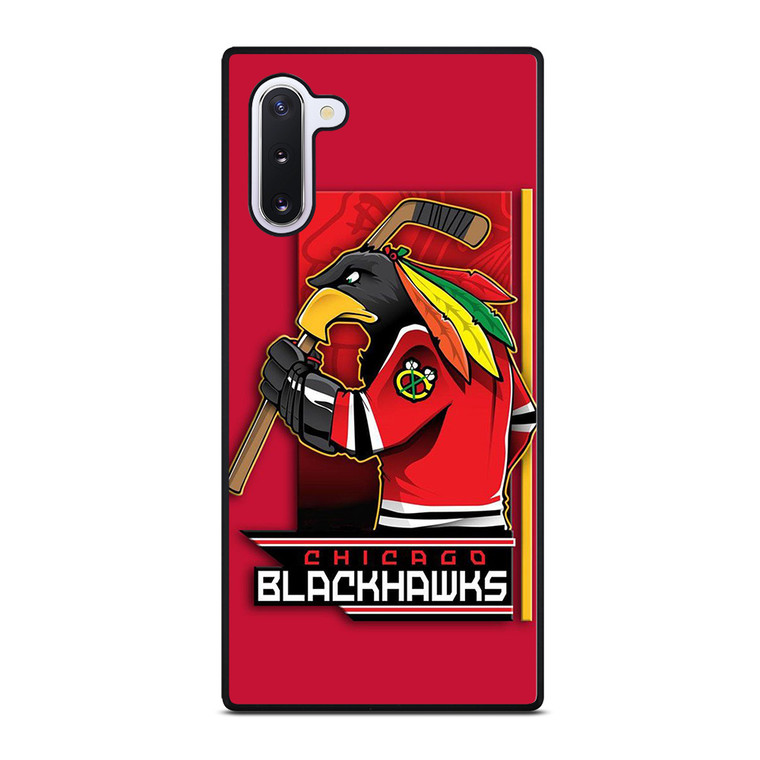 CHICAGO BLACKHAWKS HOCKEY TEAM LOGO MASCOT Samsung Galaxy Note 10 Case Cover
