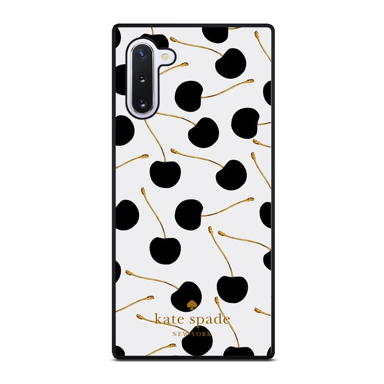 KATE SPADE NEW YORK LOGO BLACK CHERRIES Samsung Galaxy Note 10 Case Cover