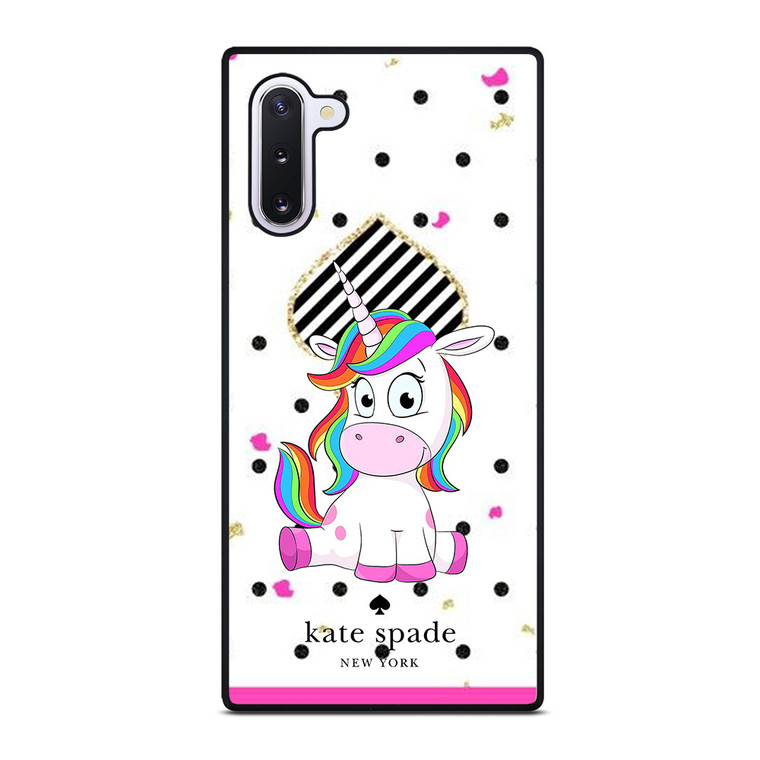 KATE SPADE NEW YORK LOGO CUTE UNICORN Samsung Galaxy Note 10 Case Cover