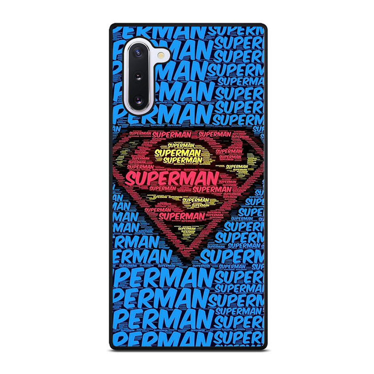 SUPERMAN TYPOGRAPHY LOGO Samsung Galaxy Note 10 Case Cover