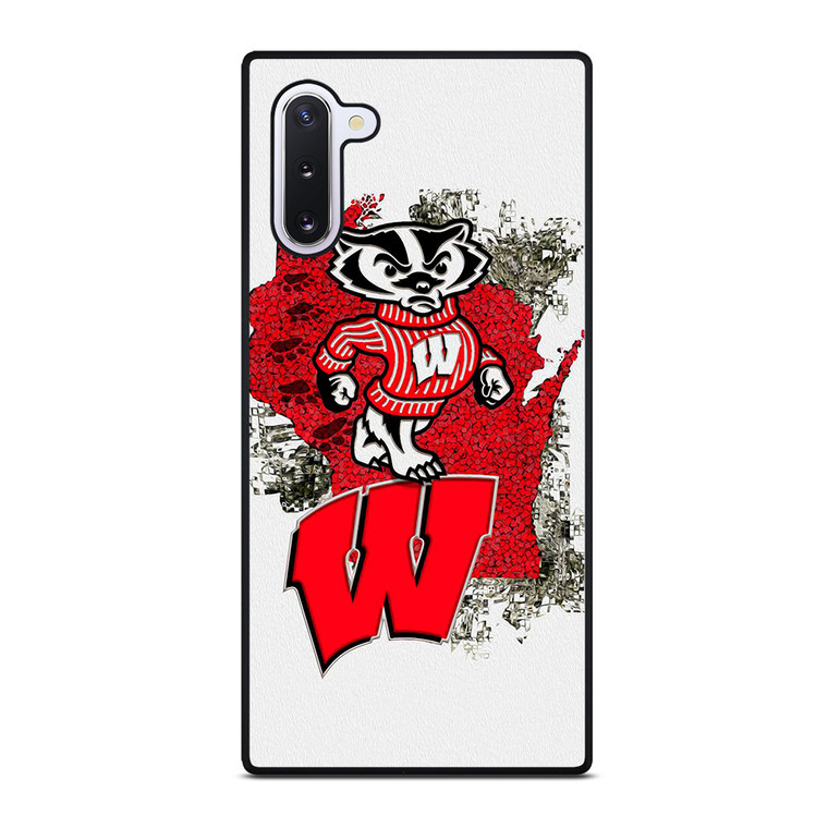 WISCONSIN BADGERS UNIVERSITY FOOTBALL LOGO Samsung Galaxy Note 10 Case Cover