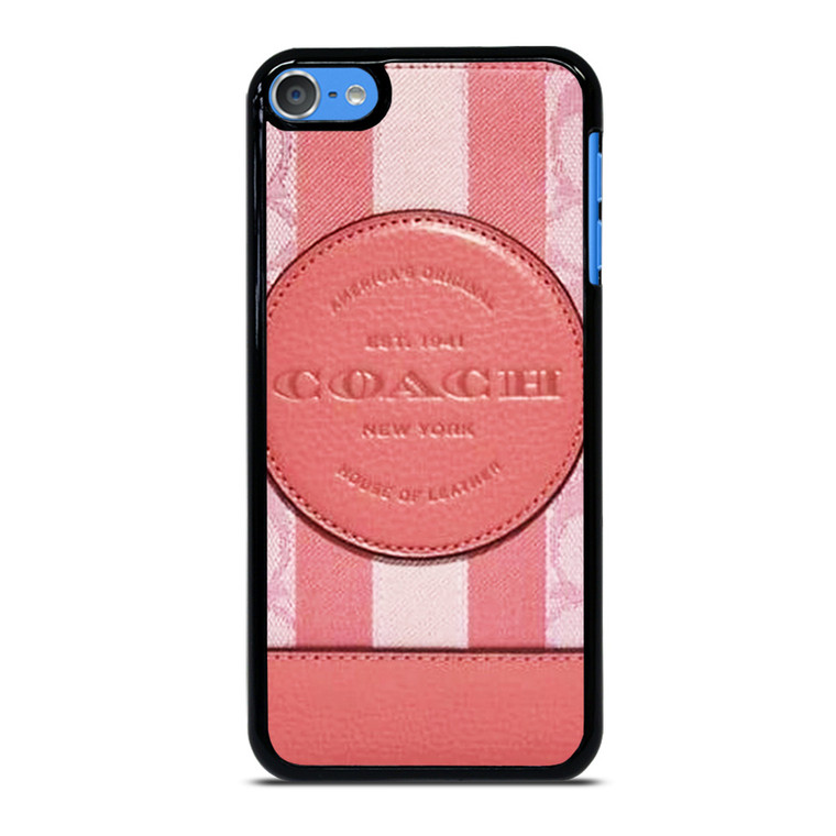 COACH NEW YORK LOGO PINK WALLET iPod Touch 7 Case Cover