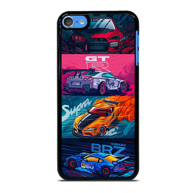 JAPAN RACING SPORTS CARS SUPRA GTR LANCER BRZ iPod Touch 7 Case Cover