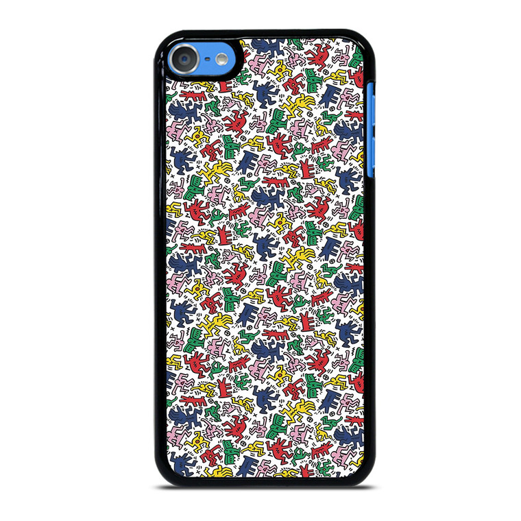 KEITH HARING ART COLORFUL FIGURES iPod Touch 7 Case Cover
