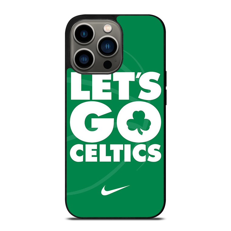 LETS GO BOSTON CELTICS NBA BASKETBALL iPhone 13 Pro Case Cover