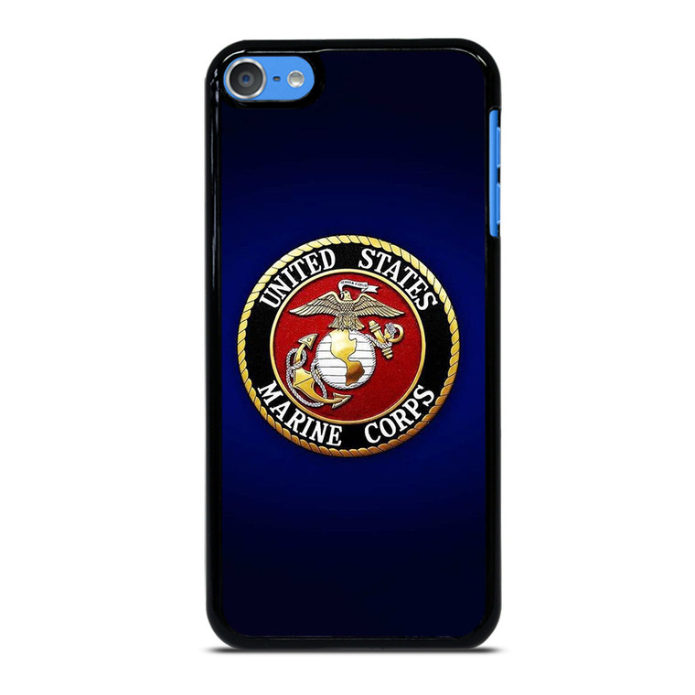 UNITED STATES US MARINE CORPS LOGO BLUE iPod Touch 7 Case Cover
