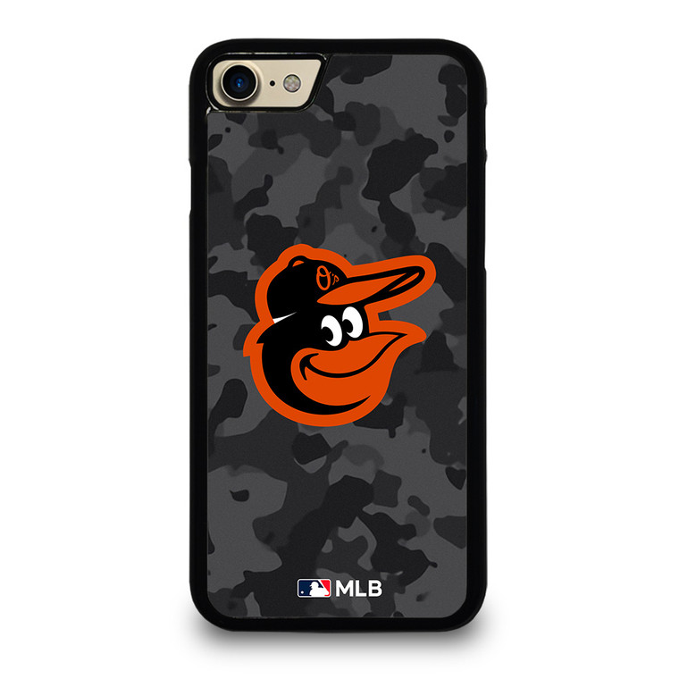 BALTIMORE ORIOLES BASEBALL BLACK CAMO iPhone 7 / 8 Case Cover