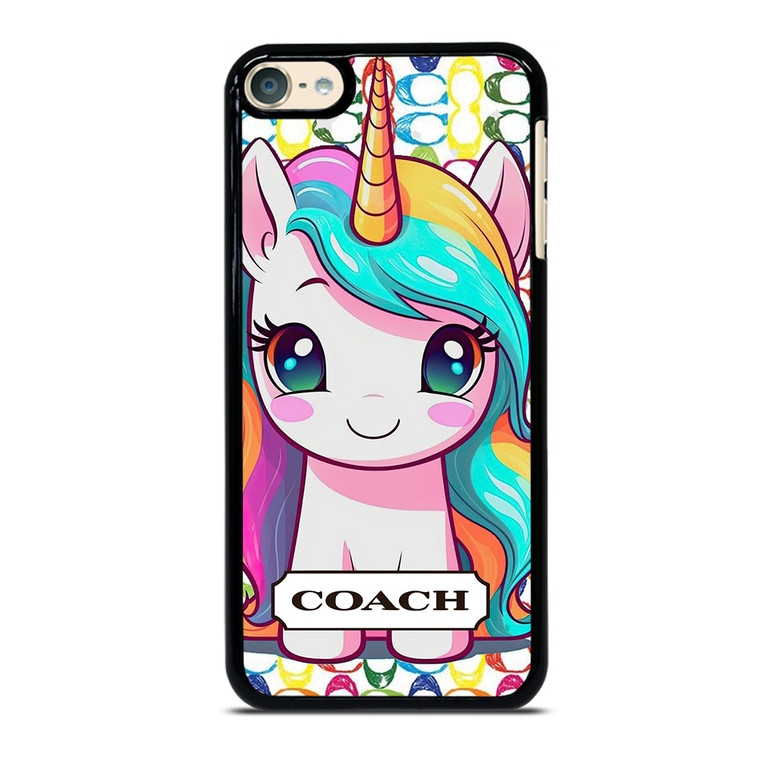 COACH NEW YORK LOGO PRETTY UNICORN. iPod Touch 7 Case Cover