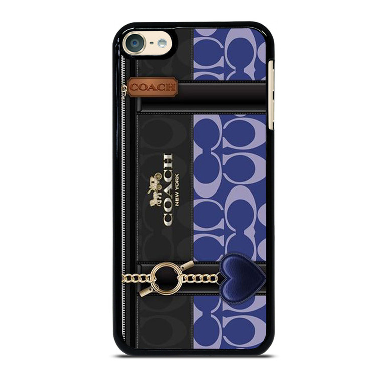 COACH NEW YORK LOGO BLUE BAG iPod Touch 6 Case Cover