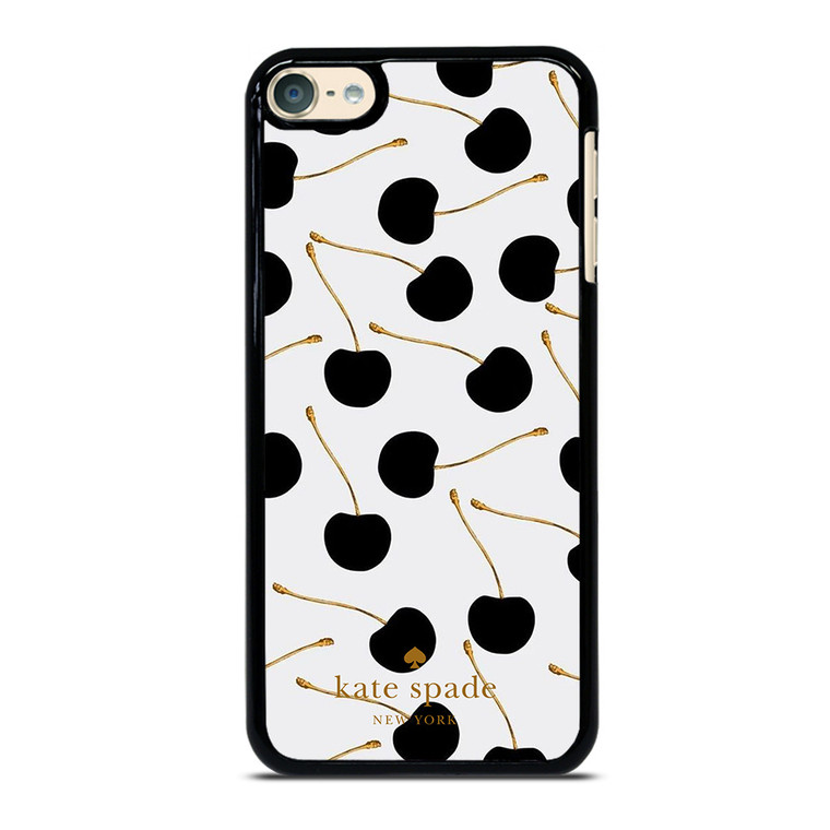 KATE SPADE NEW YORK LOGO BLACK CHERRIES iPod Touch 6 Case Cover