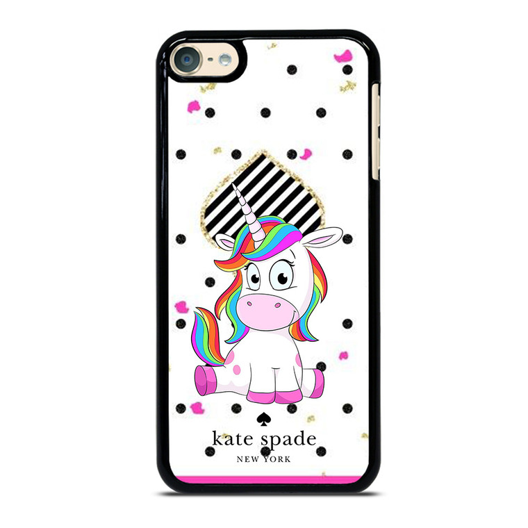 KATE SPADE NEW YORK LOGO CUTE UNICORN iPod Touch 6 Case Cover