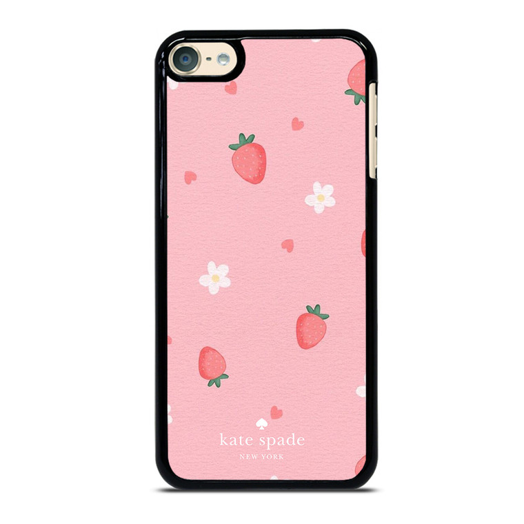 KATE SPADE NEW YORK LOGO STRAWBERRIES iPod Touch 6 Case Cover