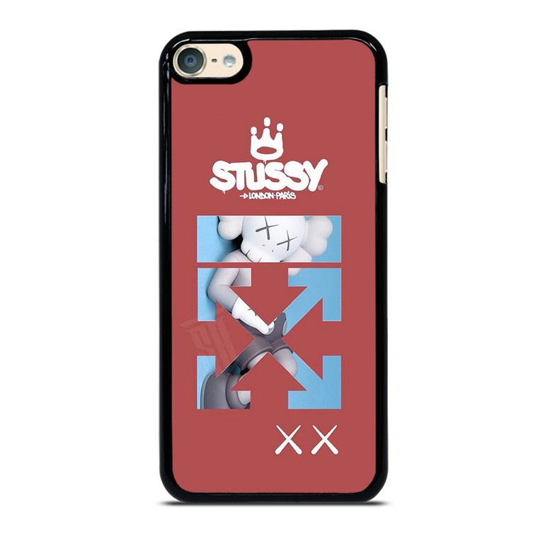OFF WHITE STUSSY KAWS LOGO iPod Touch 6 Case Cover