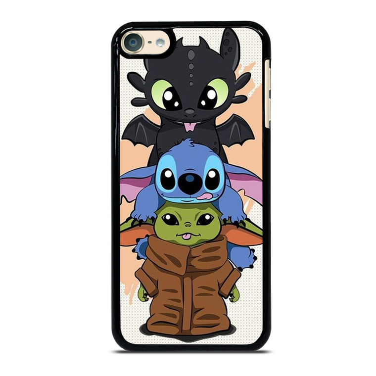 TOOTHLESS STITCH BABY YODA CUTE CARTOON iPod Touch 6 Case Cover