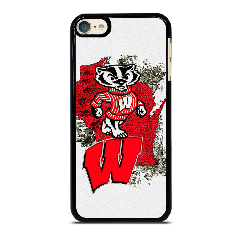 WISCONSIN BADGERS UNIVERSITY FOOTBALL LOGO iPod Touch 6 Case Cover