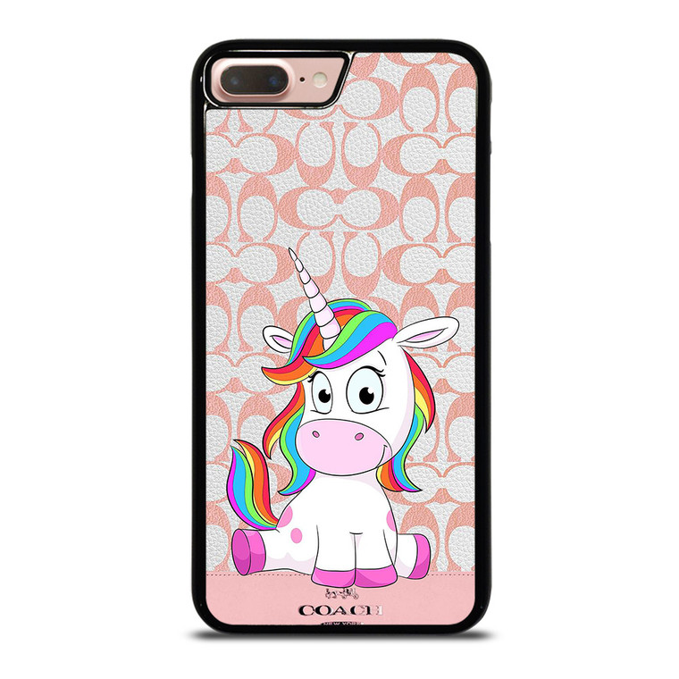 COACH NEW YORK LOGO CUTE UNICORN iPhone 7 / 8 Plus Case Cover