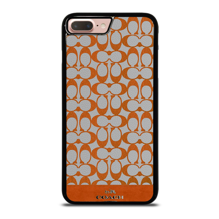 COACH NEW YORK LOGO PATTERN ORANGE EMBLEM iPhone 7 / 8 Plus Case Cover