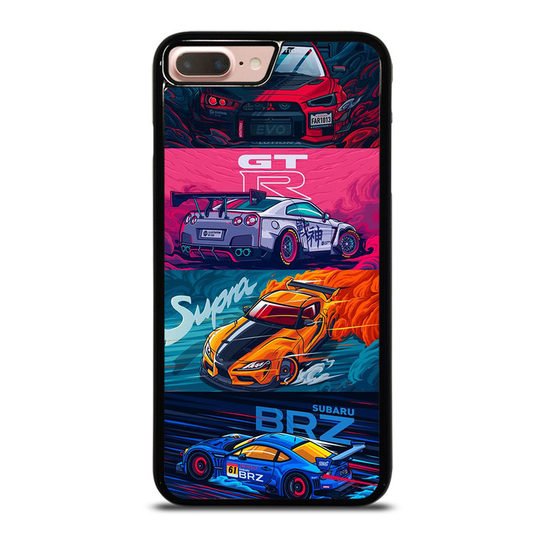 JAPAN RACING SPORTS CARS SUPRA GTR LANCER BRZ iPhone 7 / 8 Plus Case Cover