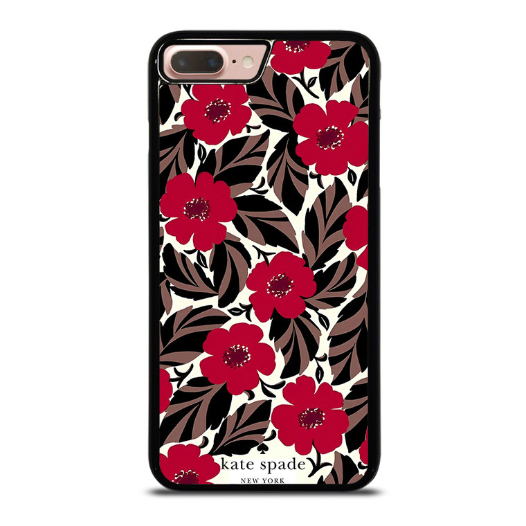 KATE SPADE NEW YORK LOGO RED ROSES iPhone 7 / 8 Plus Case Cover