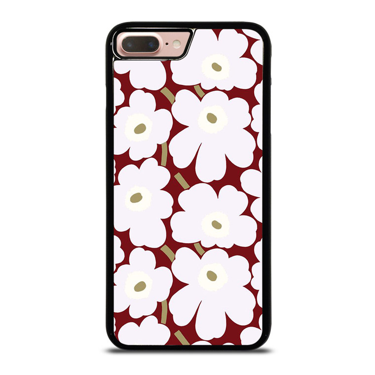 MARIMEKO HERITAGE WHITE RED FLOWER iPhone 7 / 8 Plus Case Cover