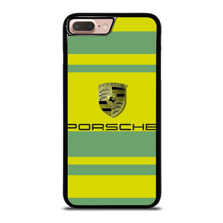PORSCHE CAR LOGO YELLOW GREEN ICON iPhone 7 / 8 Plus Case Cover