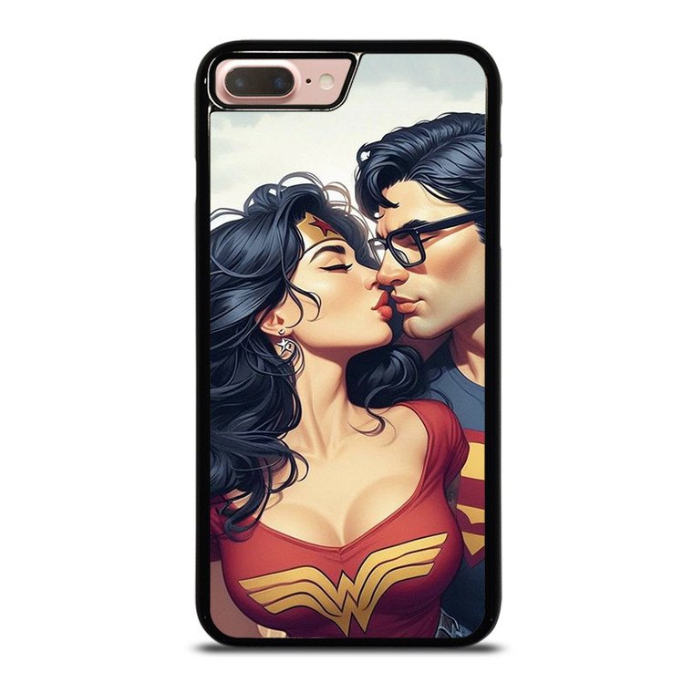 SUPERMAN WONDER WOMAN KISSING iPhone 7 / 8 Plus Case Cover