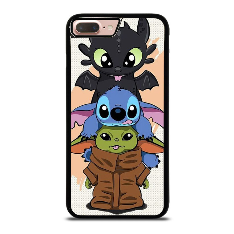 TOOTHLESS STITCH BABY YODA CUTE CARTOON iPhone 7 / 8 Plus Case Cover