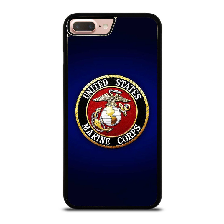 UNITED STATES US MARINE CORPS LOGO BLUE iPhone 7 / 8 Plus Case Cover