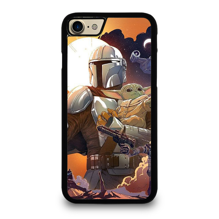 BABY YODA AND MANDALORIAN STAR WARS iPhone 7 / 8 Case Cover