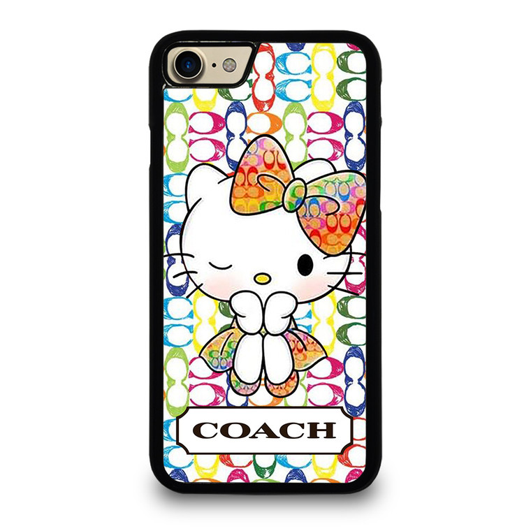 COACH NEW YORK LOGO CUTE HELLO KITTY iPhone 7 / 8 Case Cover