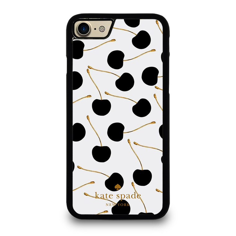 KATE SPADE NEW YORK LOGO BLACK CHERRIES iPhone 7 / 8 Case Cover