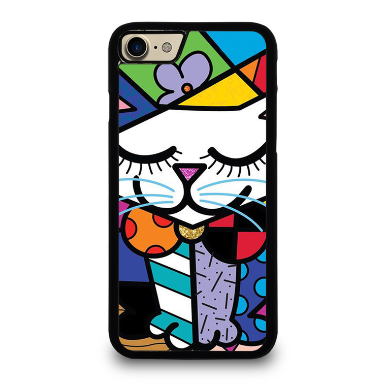 ROMERO BRITTO SERENE CAT ART iPhone 7 / 8 Case Cover