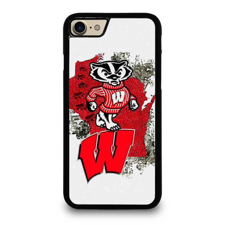 WISCONSIN BADGERS UNIVERSITY FOOTBALL LOGO iPhone 7 / 8 Case Cover