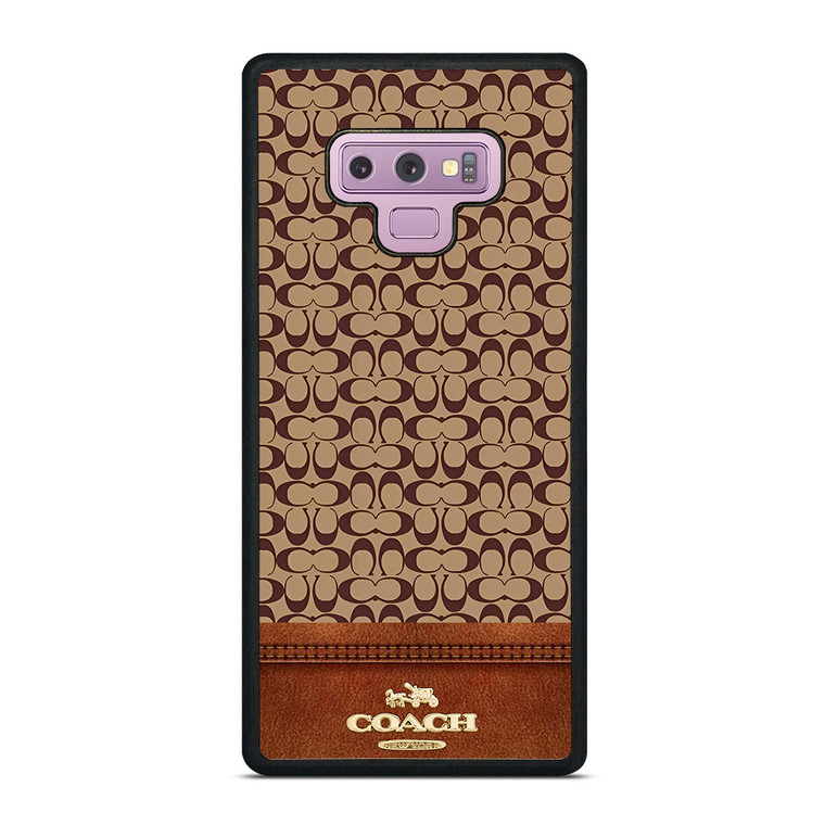 COACH NEW YORK LOGO BROWN LEATHER Samsung Galaxy Note 9 Case Cover COACH NEW YORK LOGO BROWN LEATHER Samsung Galaxy Note 9 Case Cover