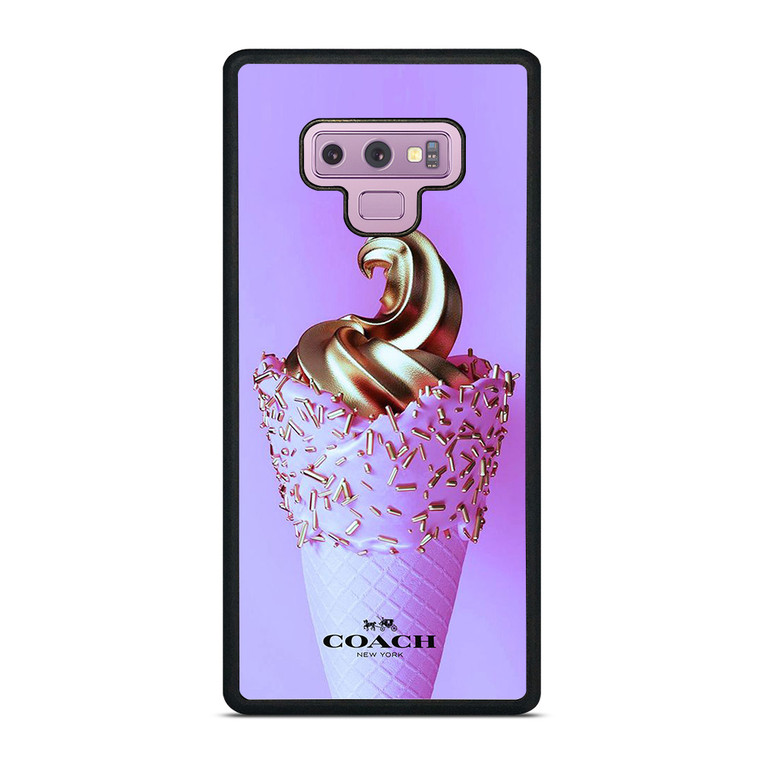 COACH NEW YORK LOGO GOLDEN ICE CREAM ICON Samsung Galaxy Note 9 Case Cover